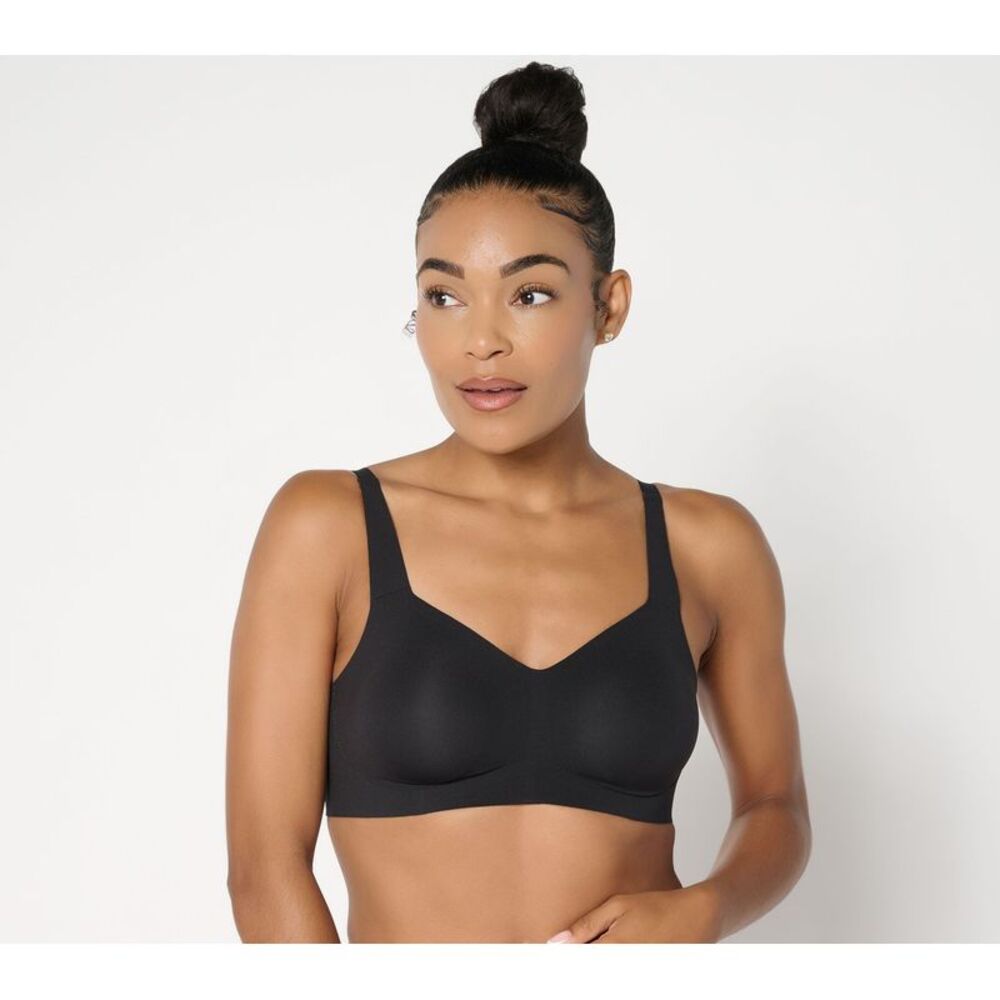 Gloria Vanderbilt Women's Bra Sz 2XL (XXL) Beyond Seamless Wirefree Black
